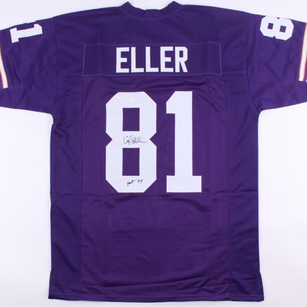Carl Eller signed Vikings jersey inscribed “HOF 04”